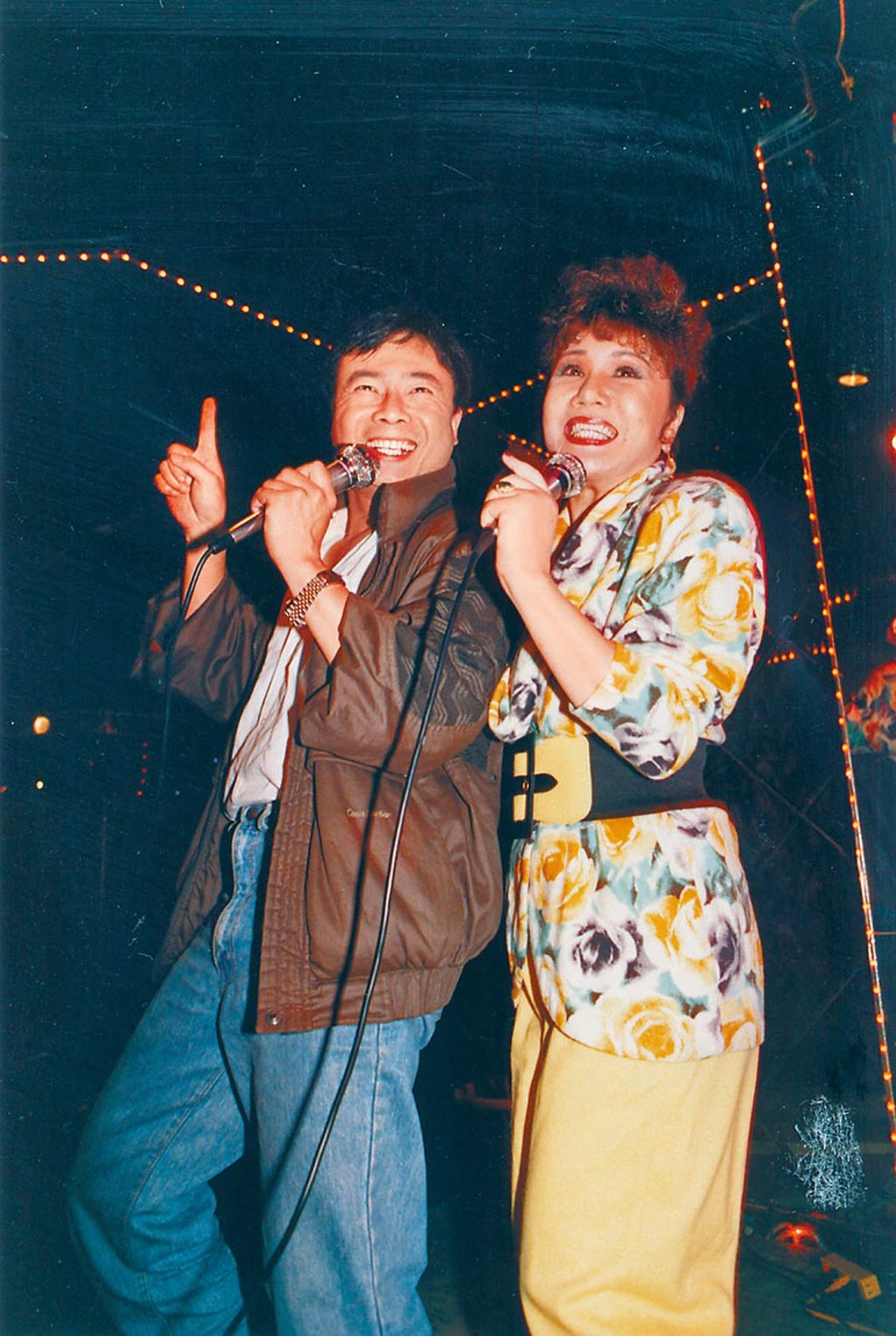 廖峻（左）、澎澎當年在秀場時期是超級紅星。（資料照片）