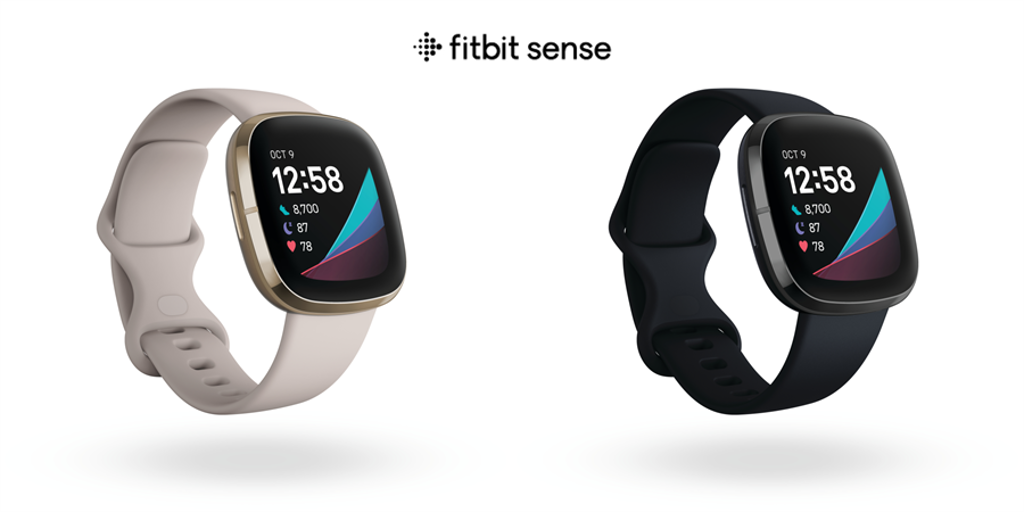 Fitbit推出首款健康智慧手錶Fitbit Sense，具備壓力管理、皮膚溫度感測等健康功能。（Fitbit提供／黃慧雯台北傳真）
