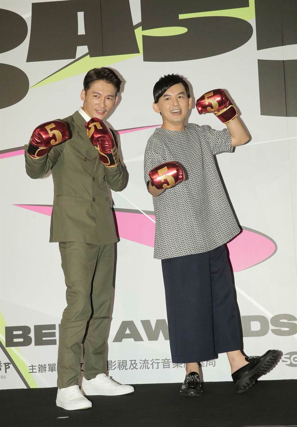 第55屆電視金鐘獎入圍名單26日公佈，溫昇豪、黃子佼讚今年競爭激烈。（盧禕祺攝）