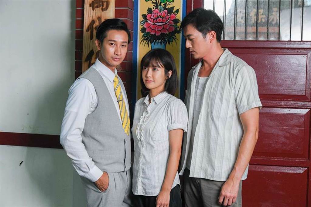 邱凱偉（左起）、大元、田家達劇中上演三角戀。（三立提供）