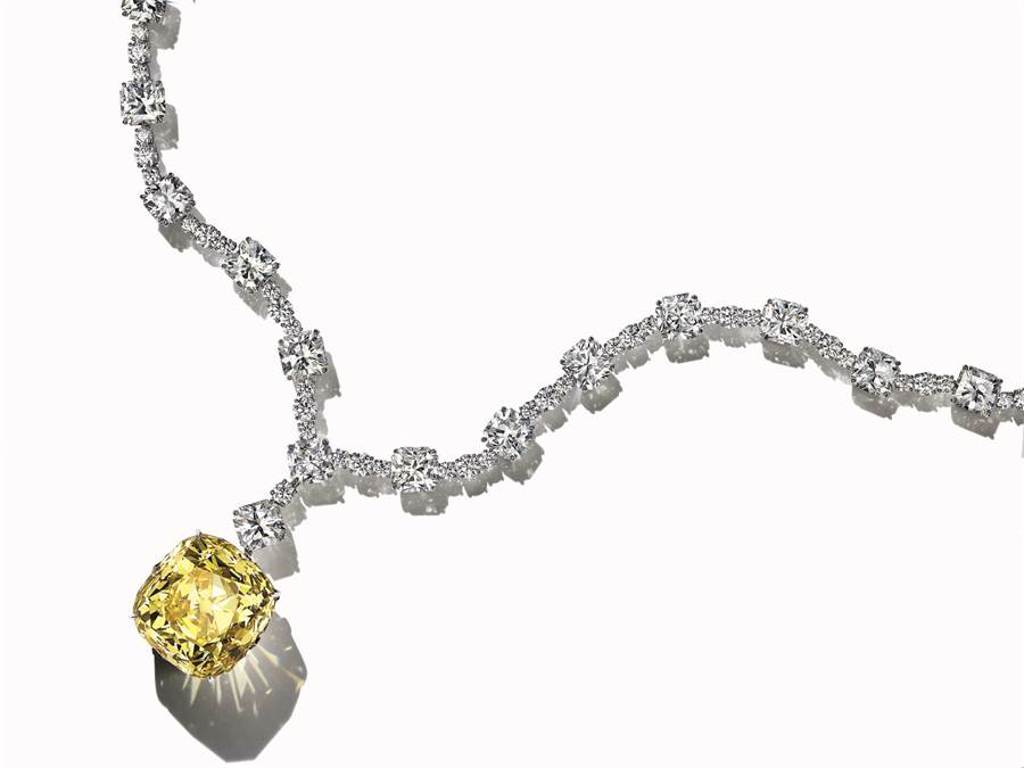 Tiffany傳奇黃鑽重達128.54克拉，是難得一見的稀世珍寶。（Tiffany提供）