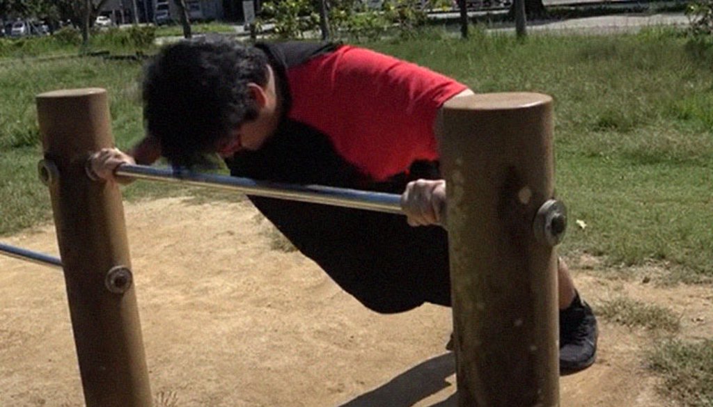 Ruibosu努力不懈的運動瘦身。(圖片來源:twitter@ruibosu0222)
