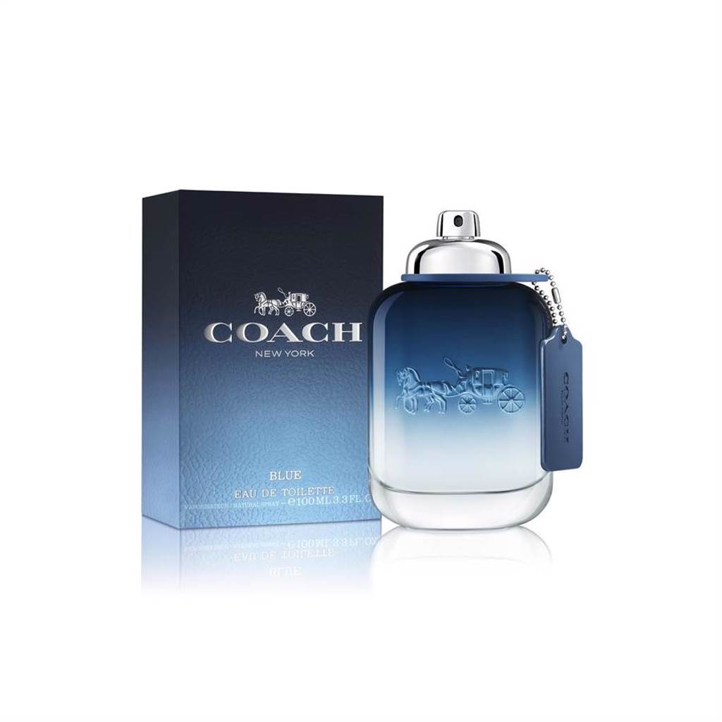 COACH BLUE 時尚藍調淡香水100ml，2950元。（鋒恩香水提供）
