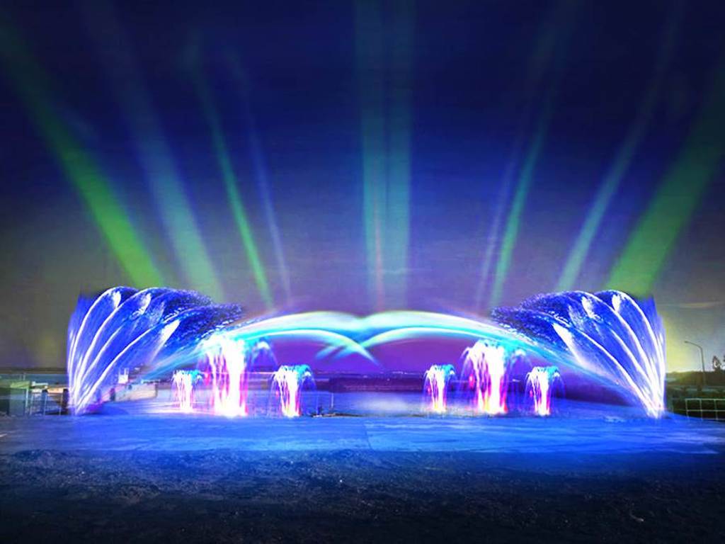 2020澎湖燈光節：蓬勃之海。（ 澎湖觀光局提供／黃慧雯台北傳真）
