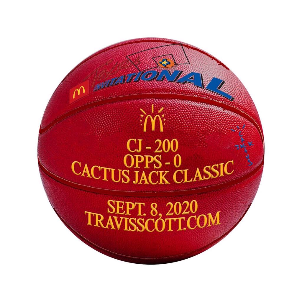 籃球可謂是街頭的代表物之一，本次亦一併推出（圖 / shop.travisscott.com/）