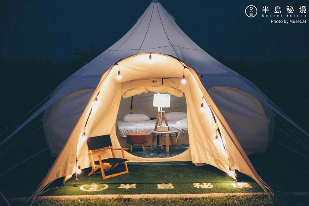 與星宇航空合作的KLOOK攜手「半島秘境」推出奢華的露營行程。（星宇航空提供）