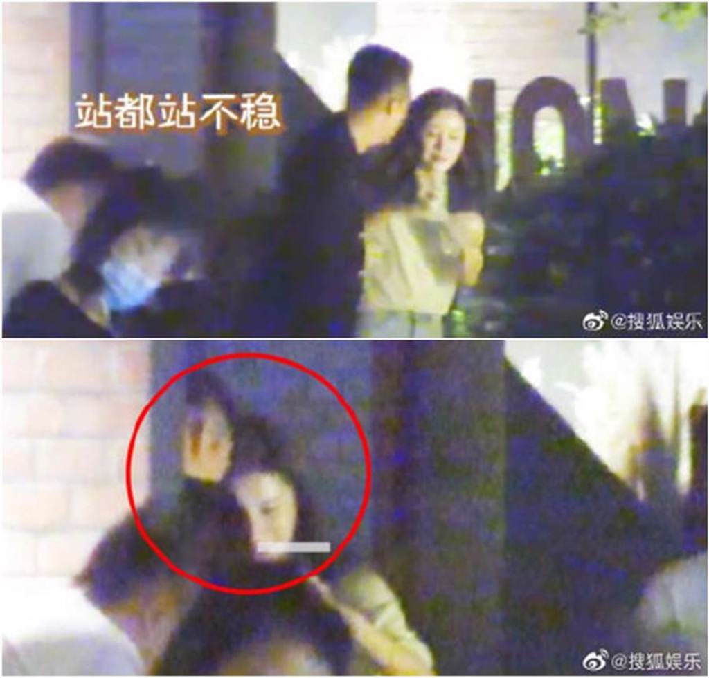 汪小菲遭拍喝醉，和女子舉止看似親密。（圖／翻攝自微博）