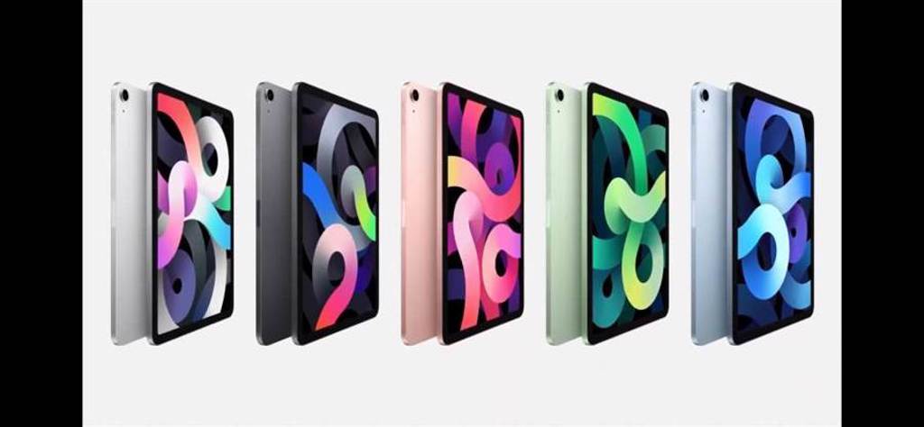 全新的iPad Air共推出了銀、太空灰、玫瑰金、綠和天藍 5色，Wi-Fi版定價為1萬8900元起，而Wi-Fi＋行動網路版定價為2萬3200元起，目前台灣未公布預購及開售日期。（翻攝直播畫面）