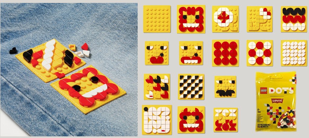 「LEGO Dots零件包」有許多組合可以製作（圖 / highsnobiety）