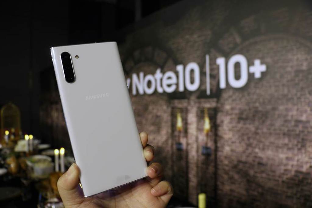 三星Galaxy Note10系列已可升級OneUI 2.5，獲得部分原本Note20系列才支援的新功能。（黃慧雯攝）