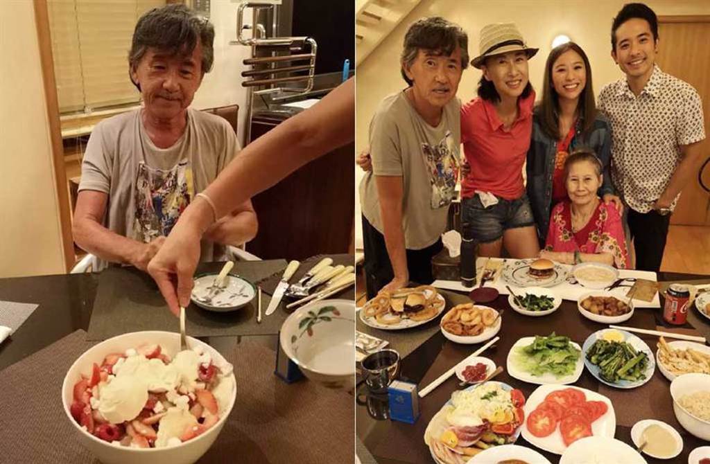 林子祥慶祝73歲生日，跟老婆葉蒨文同框，被說有些像父女。(取材自葉蒨文微博)