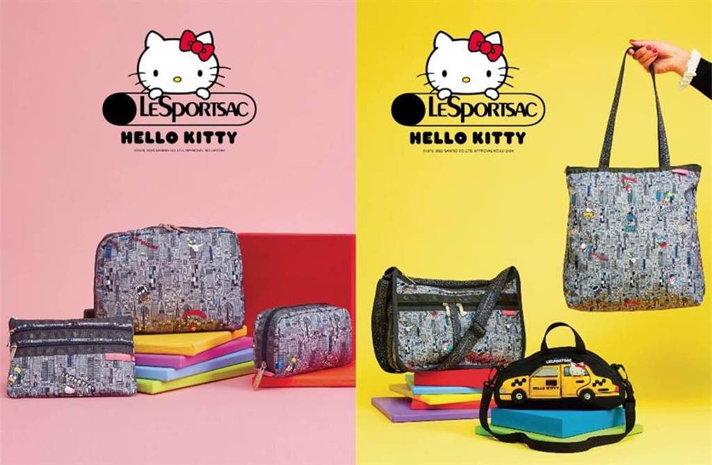 Hello Kitty躍上超萌輕量包 最可愛的都會感話題聯名（圖／品牌提供）