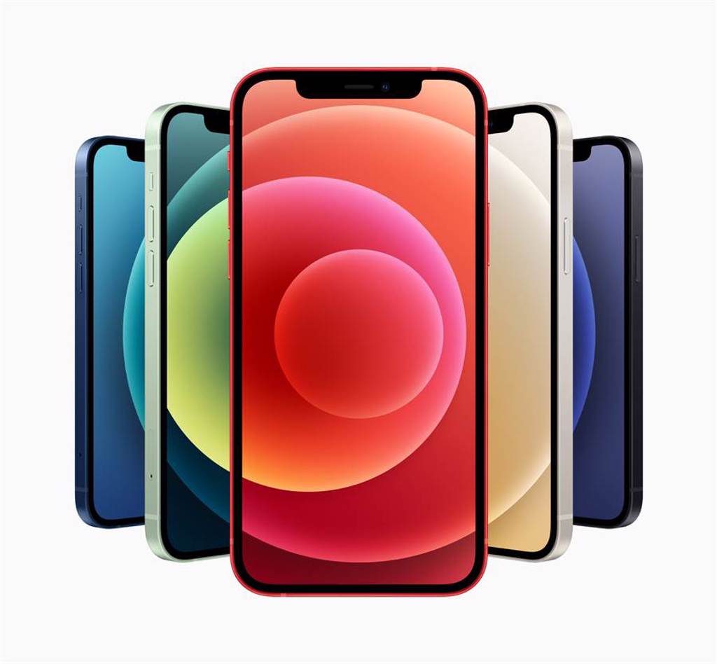 iPhone 12系列共有5色。（摘自蘋果官網）