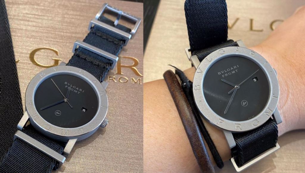 藤原浩全新 BVLGARI x fragment design 聯名手錶。（圖／BEEN蜂報提供）