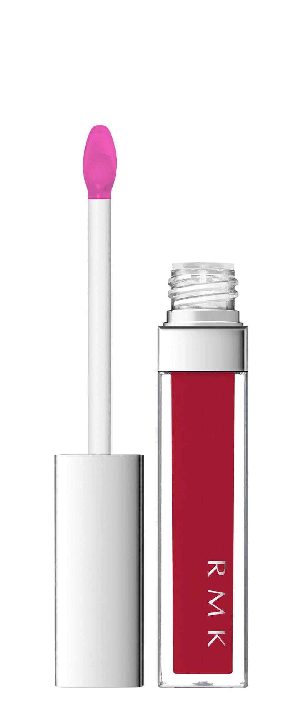 RMK假日紅妝限量款3300元，內含誘光水感脣蜜＃13 Cherry Pop (迷你版)。（RMK提供）