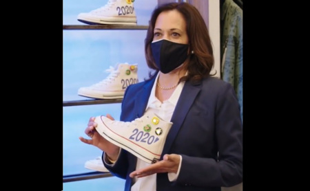 Social Status x Nina Chanel Converse推出「2020大選聯名布鞋」 賀錦麗大方認愛國民神鞋