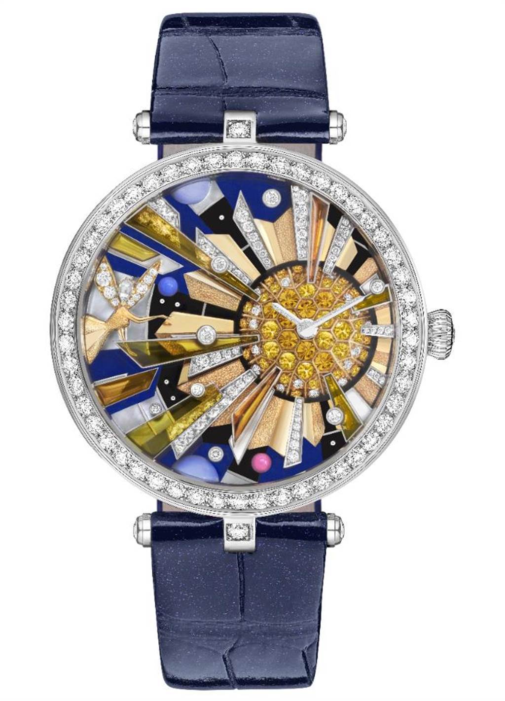 梵克雅寶的Lady Arpels Soleil Feerique腕表，拿下日內瓦鐘表大賞「最佳工藝獎」。（Van Cleef & Arpels提供）