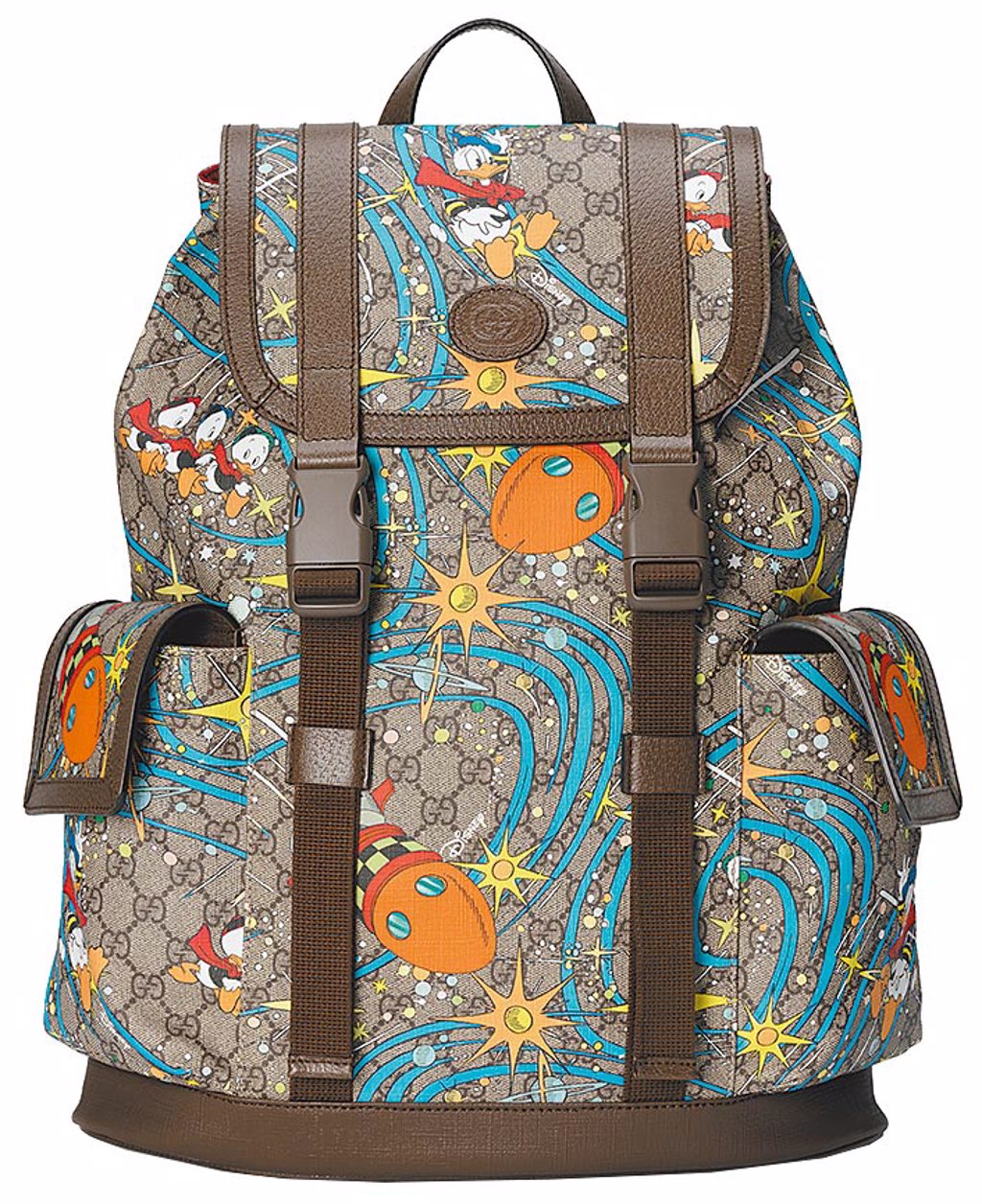Gucci唐老鴨系列多功能後背包，8萬1200元。（Gucci提供）