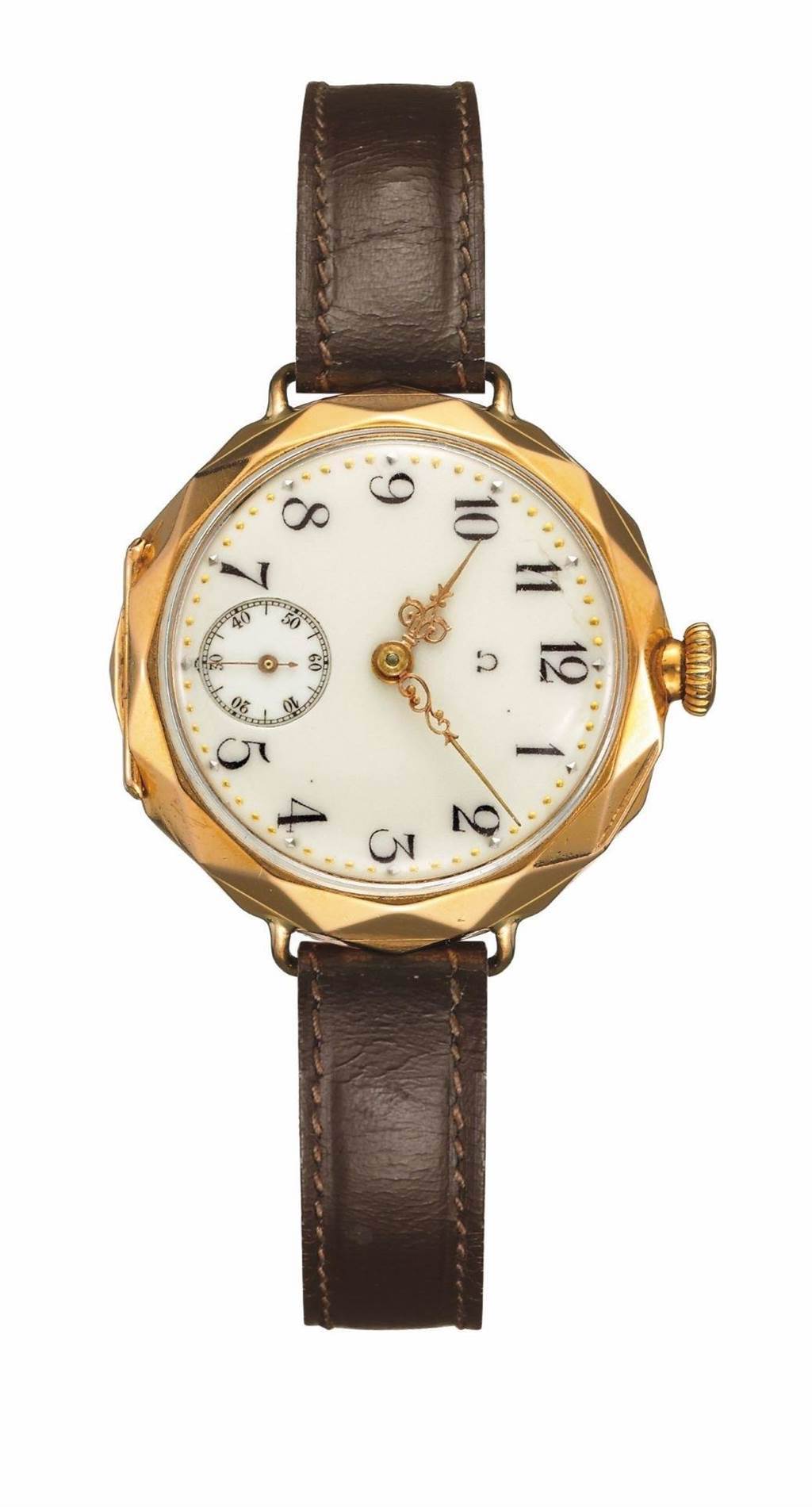 OMEGA「Her Time」表展，展出1906年為仕女設計的骨董表，時標12點位於3點鐘位置，讓仕女優雅的伸出玉手就能看到時間。（OMEGA提供）