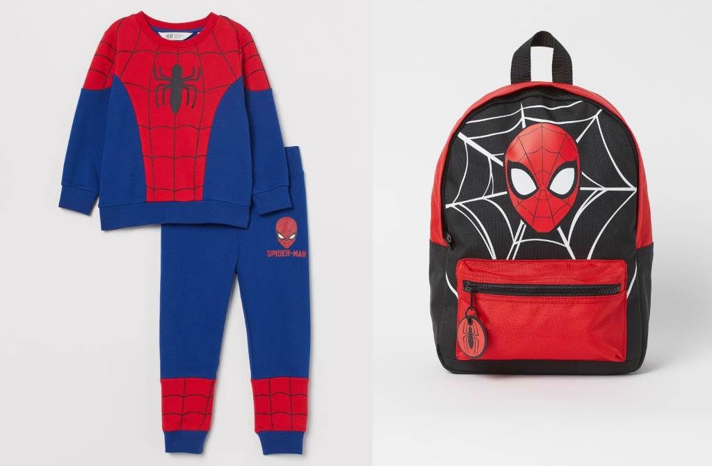男童系列推出漫威最受歡迎的蜘蛛人帽T、成套套裝等，讓小英雄們也能化身漫威角色。（圖／品牌提供）