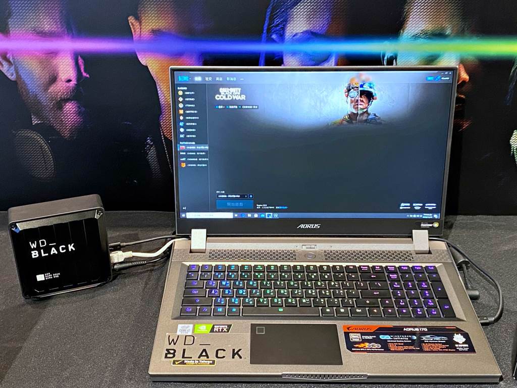 WD_BLACK D50 Game Dock NVMe SSD。（黃慧雯攝）