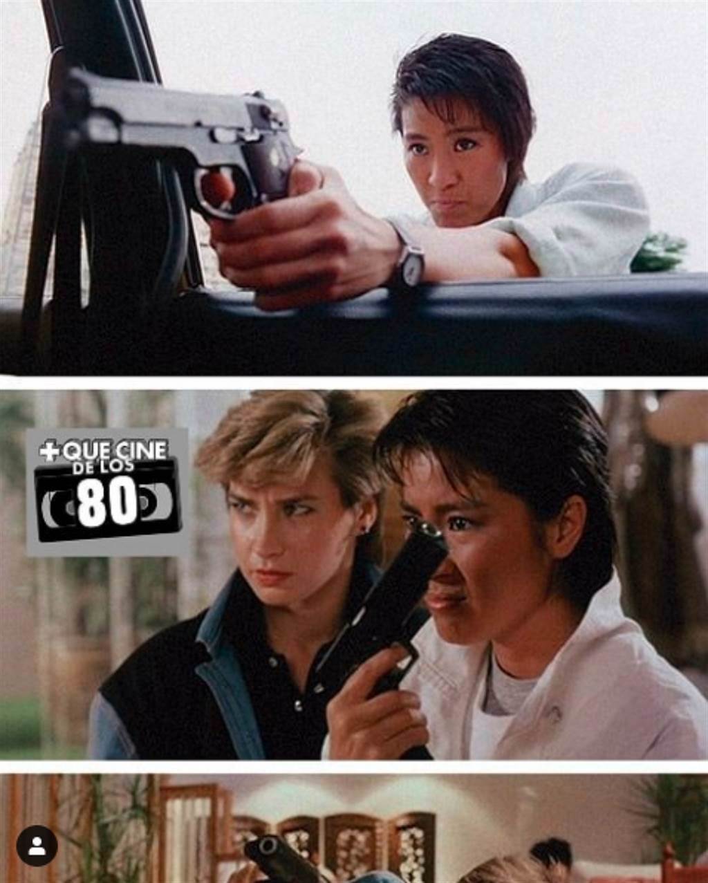 羅芙洛在1985年和楊紫瓊在電影《皇家師姐》合作，引起超高討論度。(圖/ 摘自IG)