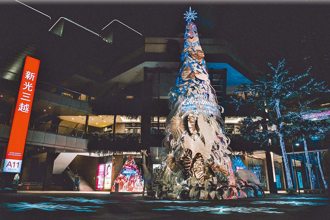 耶誕樹打卡熱點 新光三越晝夜夢幻 101光雕藝術璀璨