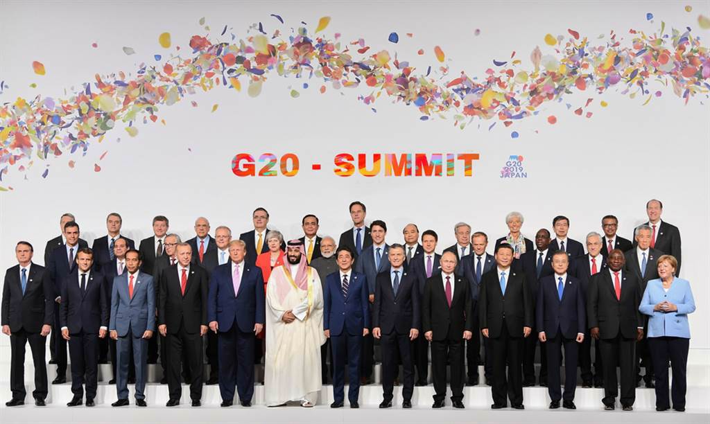 2019年6月28日在日本大阪舉行的G20峰會成員國元首的合影。（示意圖／Shutterstock）