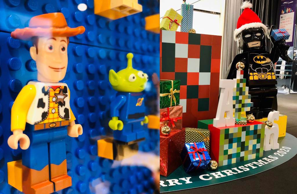樂高迷注意！誠品生活松菸店特別展出風靡全球的樂高LEGO推出逾1,500隻人偶限量又壯觀的樂高牆。（圖／品牌提供）