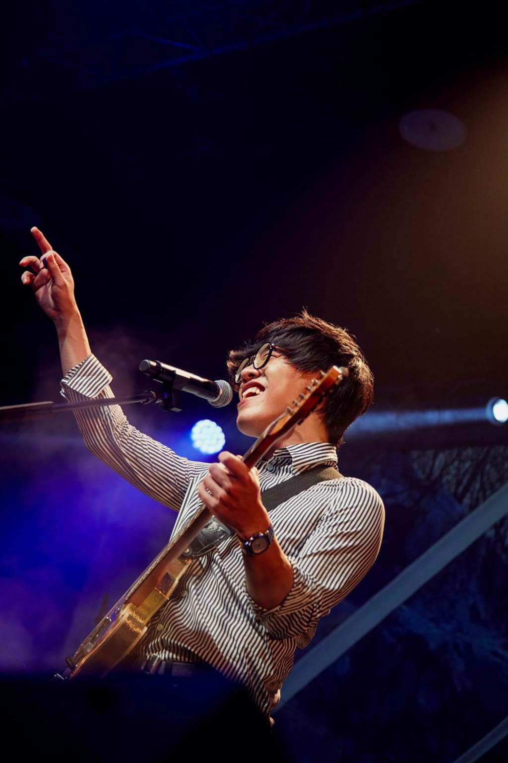盧廣仲昨晚在台北華山Legacy開唱，帶來一連串經典歌曲。（添翼創越工作室提供）