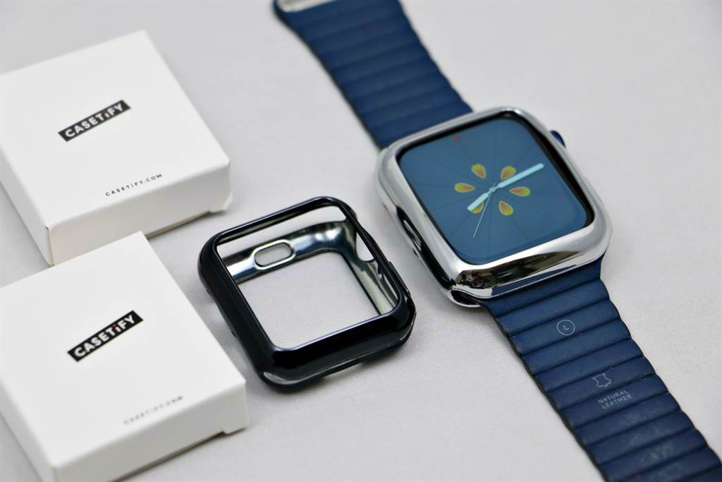 配件品牌Casetify有針對Apple Watch推出專屬保護殼。（黃慧雯攝）