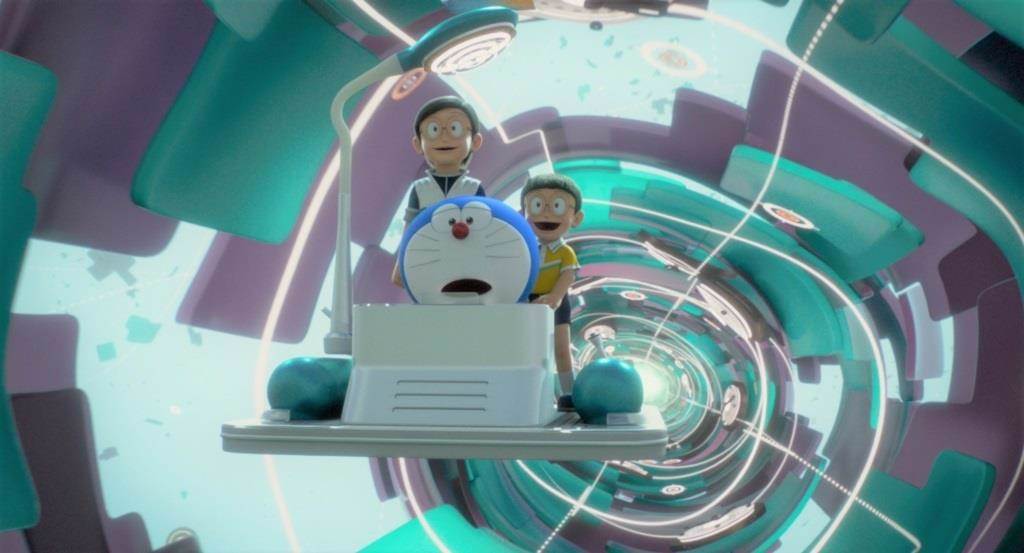 哆啦A夢誕生50周年推出的3DCG動畫電影《STAND BY ME 哆啦A夢2》。（車庫娛樂提供）