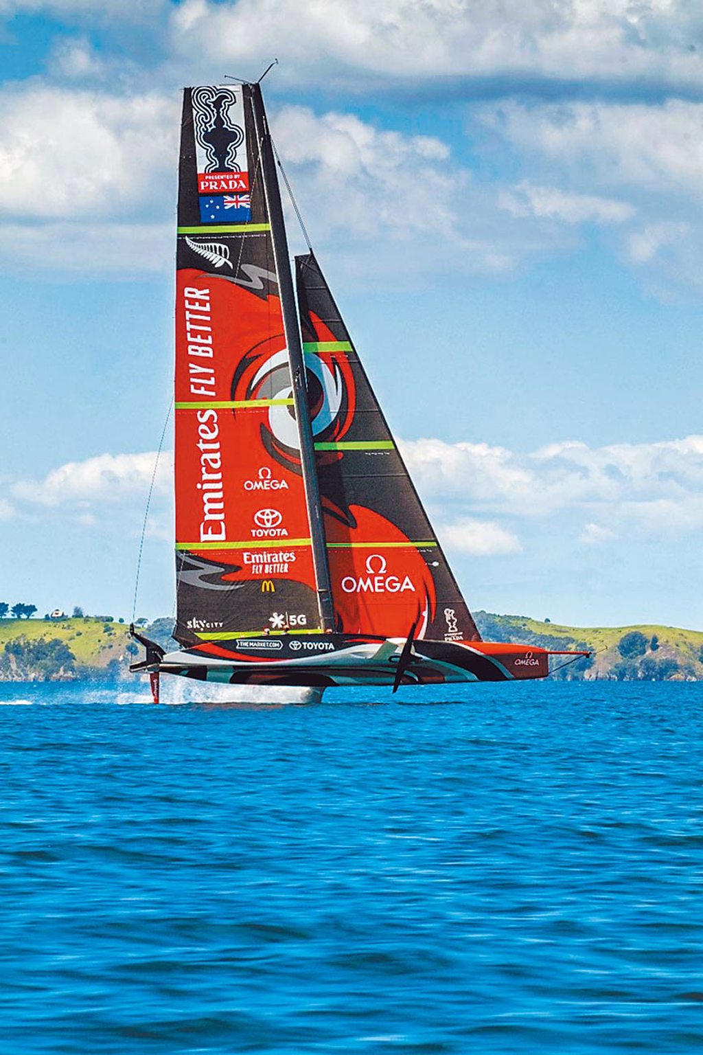 歐米茄贊助阿聯酋航空紐西蘭隊，將在今年3月挑戰第36屆美洲盃帆船賽。（歐米茄提供）