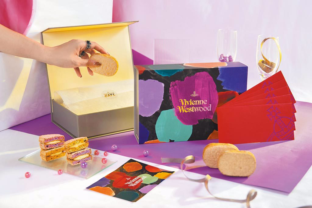 Vivienne Westwood Cafe推出的日暮春景新年達克瓦茲禮盒。（Vivienne Westwood提供）飲酒過量 有礙健康