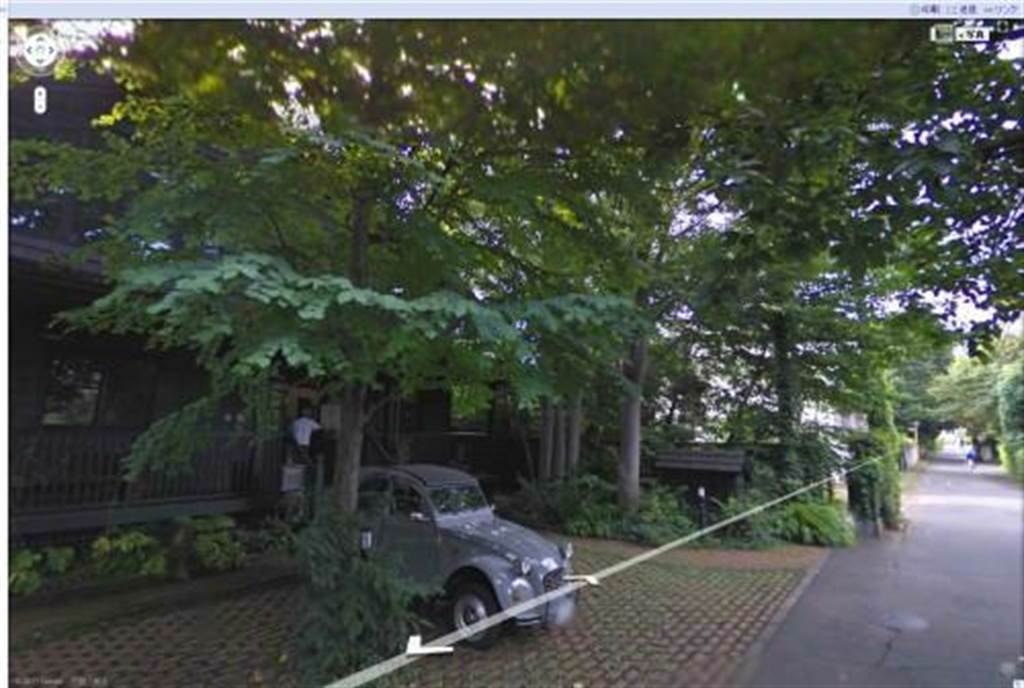 過去有網民在Google Street發現宮崎駿正要走進畫室的身影。（取自網路）