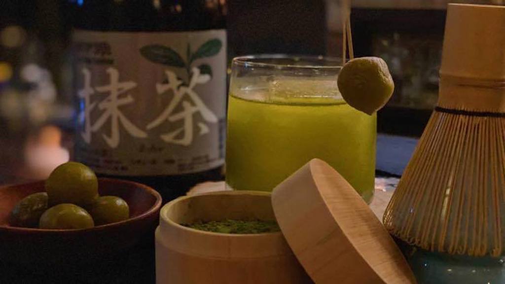 抹茶與梅子結合的調酒。將日本茶道與調酒文化結合，調出清爽的口感，淡淡茶香透著梅子的酸甜，你一定要試試看！（圖／BEEMEN蜂報提供）