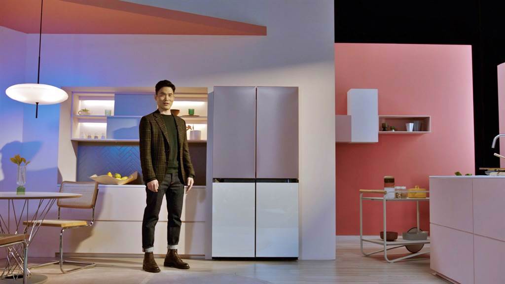 Samsung Bespoke 4-Door Flex冰箱。（三星提供／黃慧雯台北傳真）