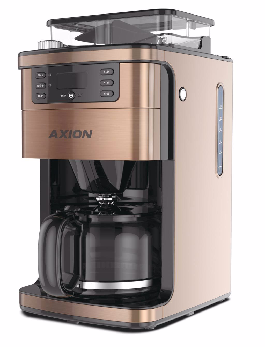 全新AXION聲控智慧咖啡機。圖／業者提供