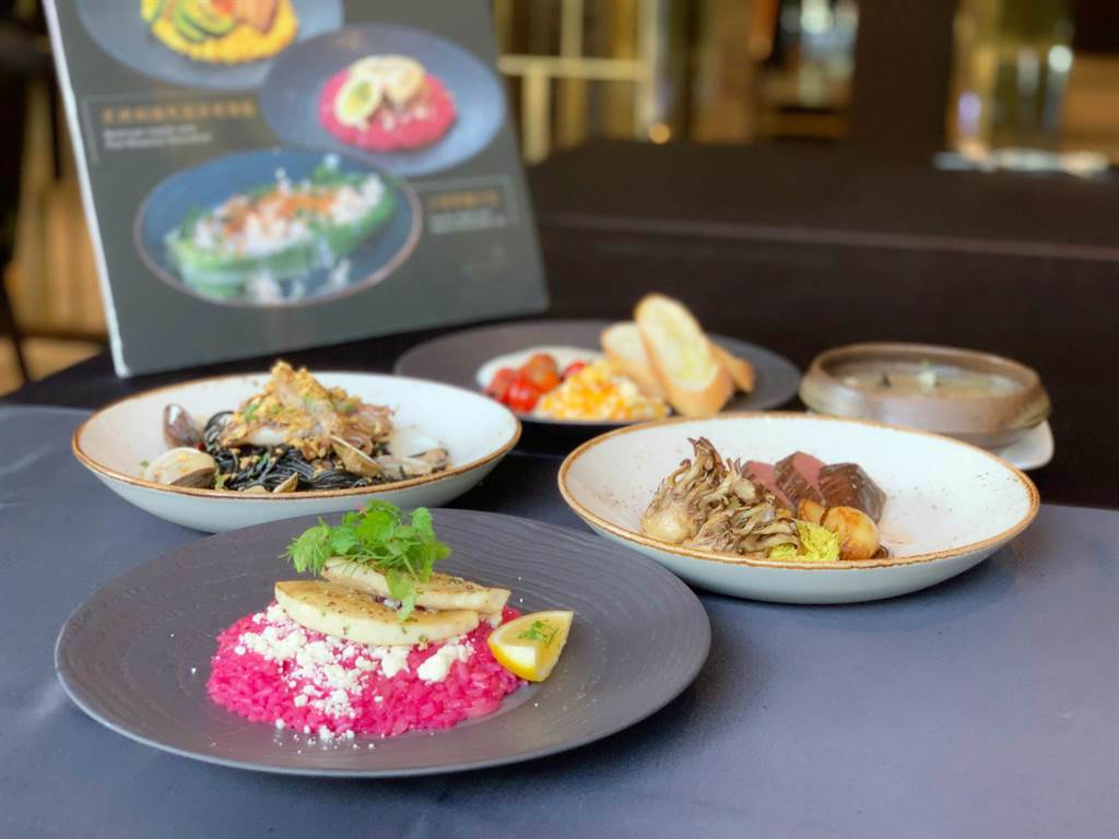 高雄帕可麗酒店2F艾可廚坊即日起至3月31日推出「義法經典-嶄新食藝」全新午間菜單。（柯宗緯攝）