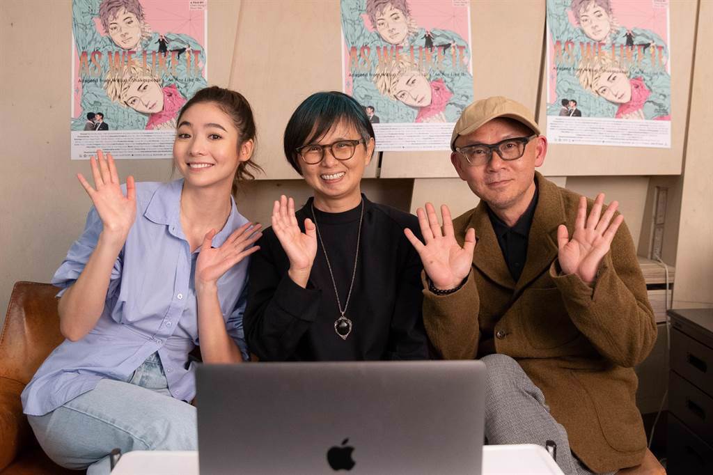 謝沛恩、導演魏瑛娟、陳宏一宣傳新作《揭大歡喜》。（海鵬提供）