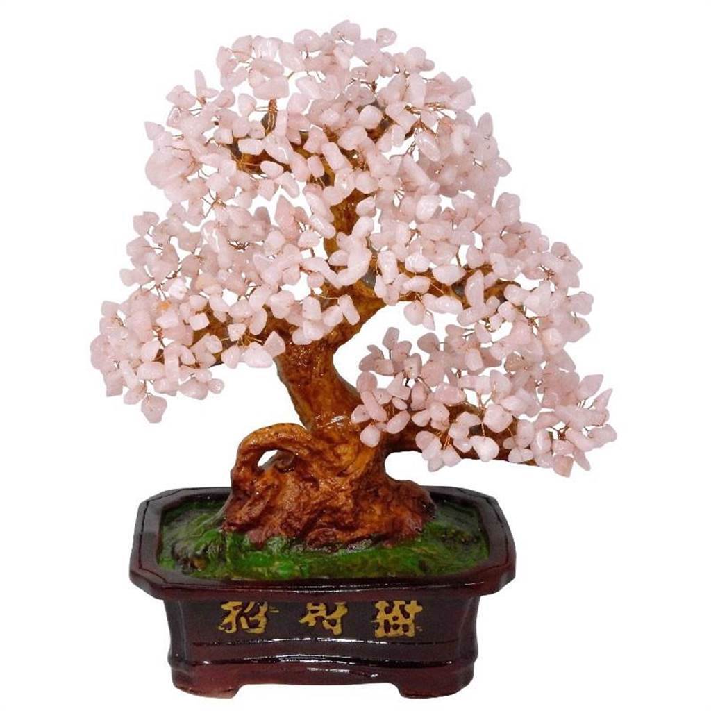 蝦皮購物的桃花萌發粉水晶招財樹，原價968元，特價868元。（蝦皮購物提供）