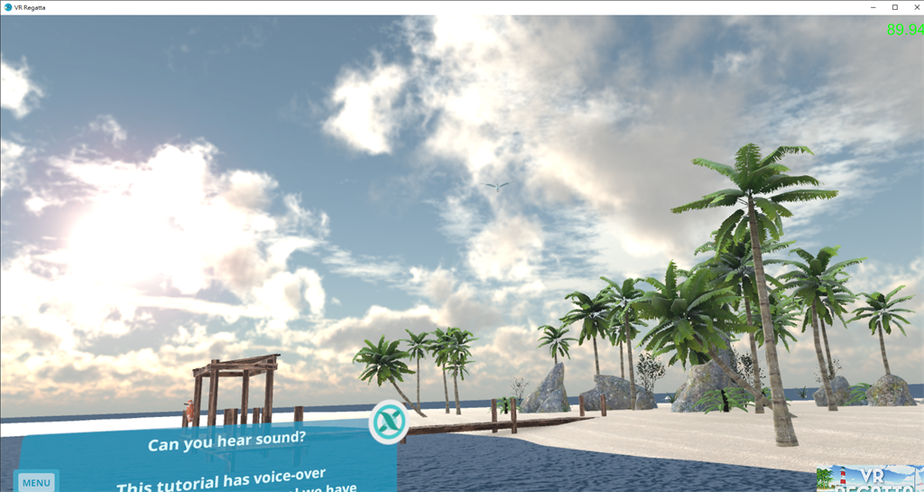 《VR賽艇-帆船比賽》遊戲畫面。（HTC提供／黃慧雯台北傳真）
