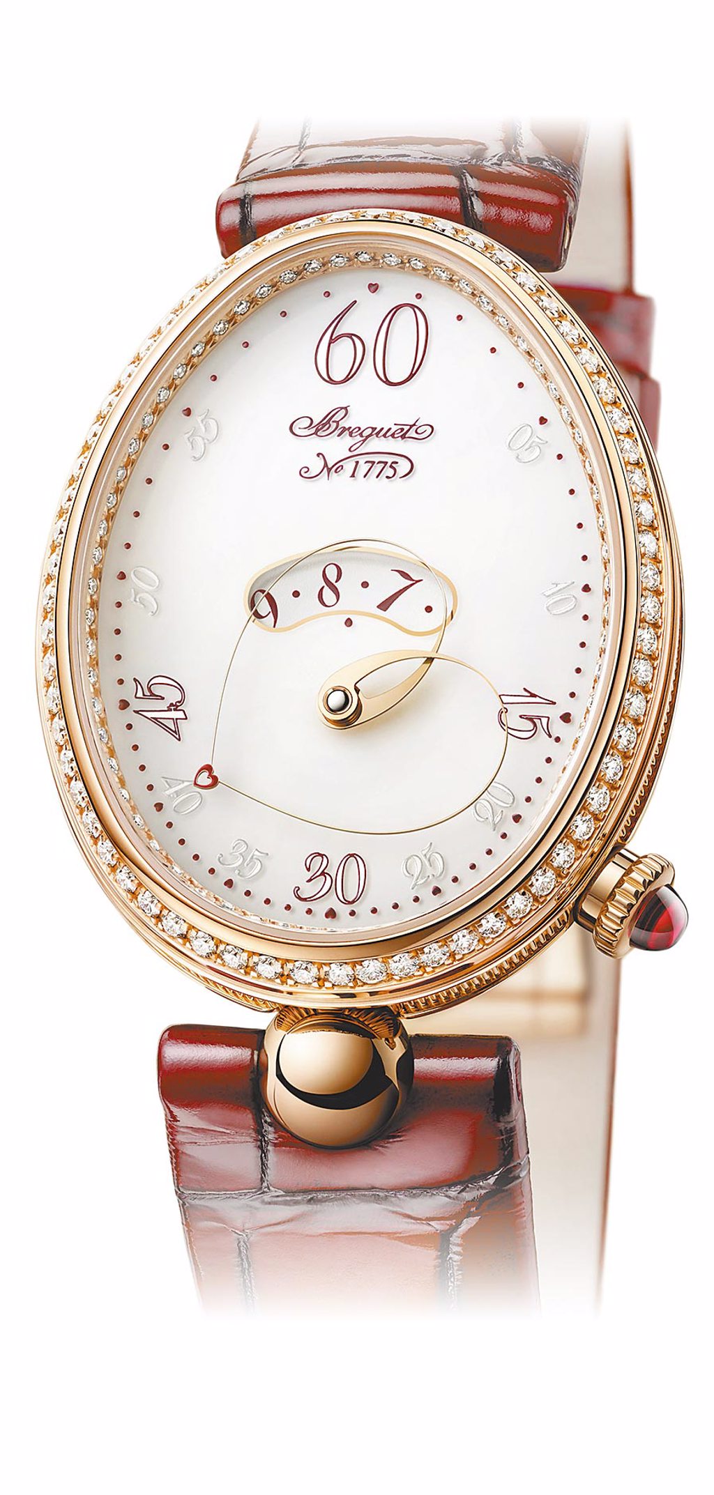寶璣在年節推出Reine de Naples心願仕女鑽表，148萬7000元。（Breguet提供）