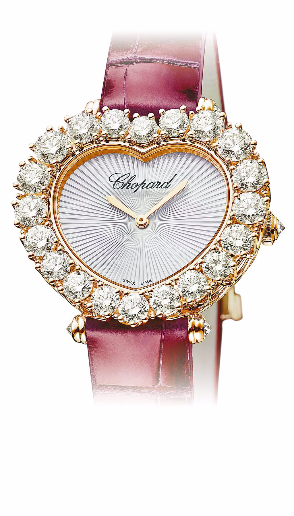 蕭邦在年節期間主打L,Heure du diamant系列腕表，201萬元。（CHOPARD）