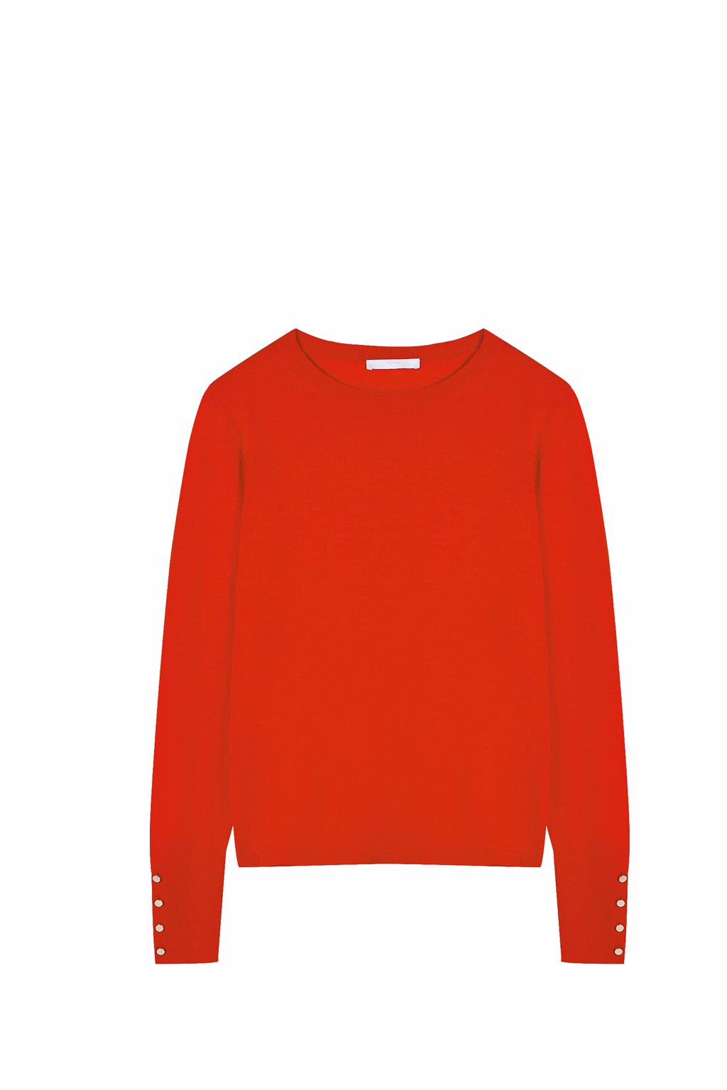Boss農曆新年女裝紅色羊毛針織衫，7900元。（Boss提供）