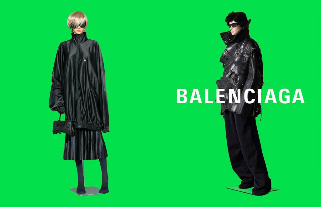 BALENCIAGA與現代藝術家約翰·米勒打造新一季的成衣、配飾廣告大片。（BALENCIAGA提供）