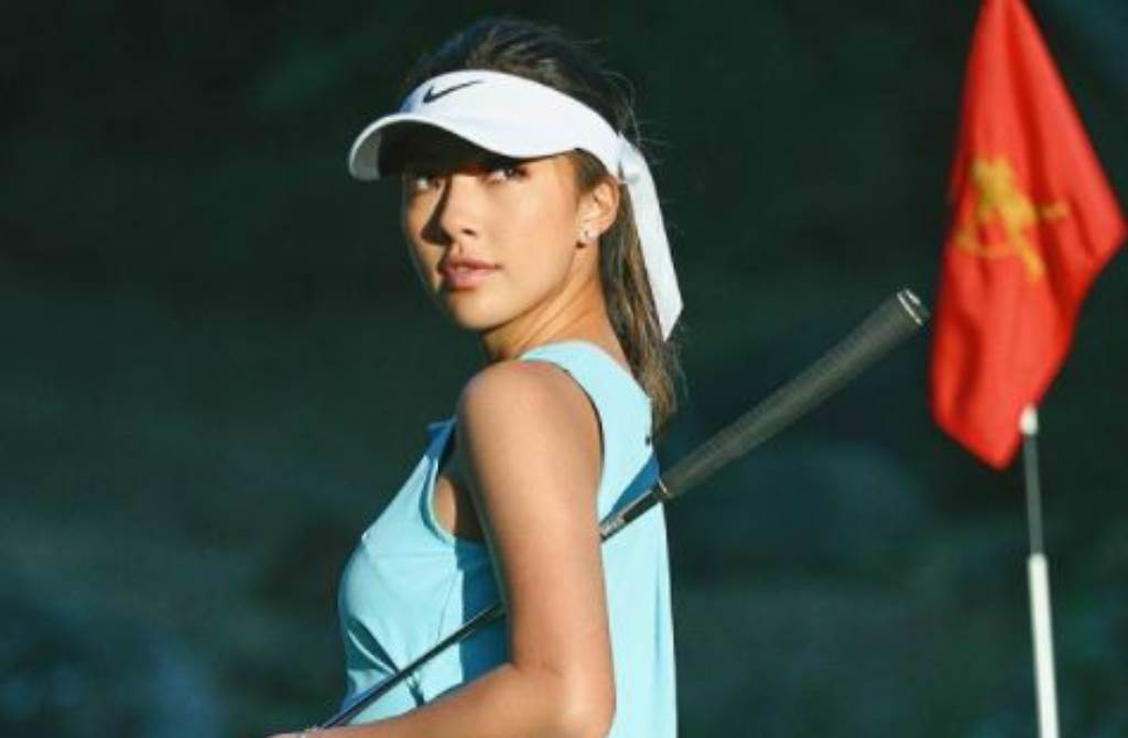 21歲美籍華裔高爾夫女神何沐妮（Lily）以甜美臉蛋及傲人身材走紅。（圖／IG@lilymhe）