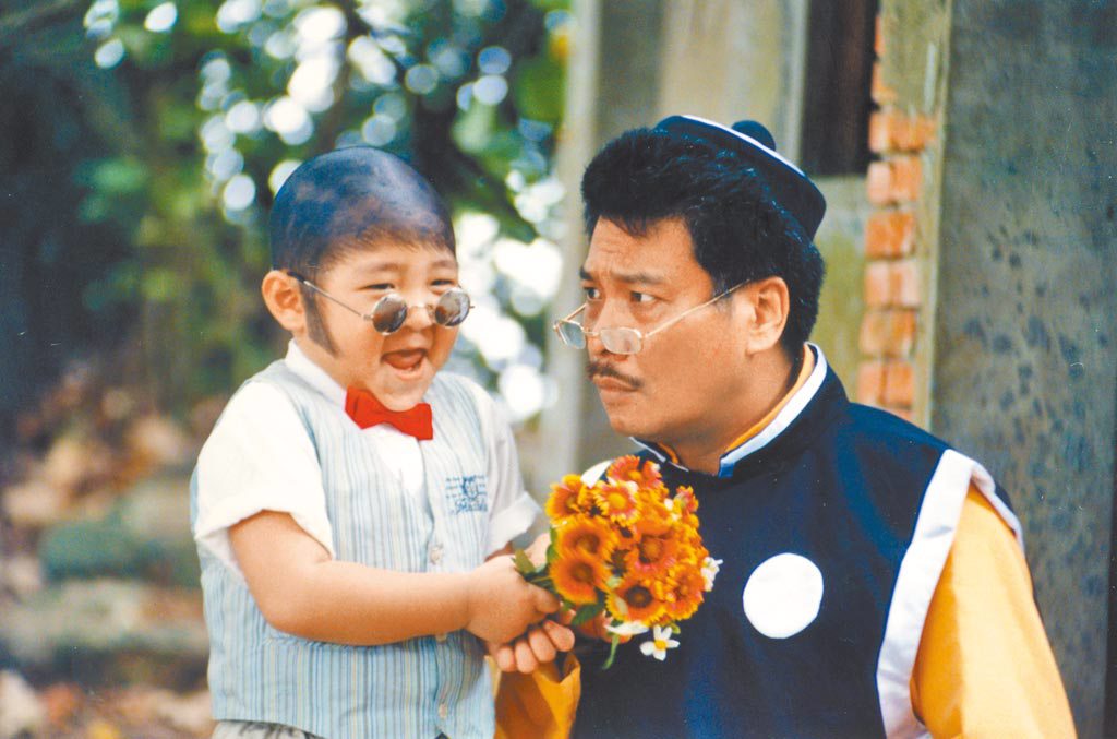 郝劭文（左）幼時曾在《新烏龍院》和吳孟達合作。（資料照片）