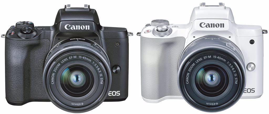 Canon EOS M50 Mark II，共神祕黑及典雅白2色，單機身1萬7900元。（Canon提供）