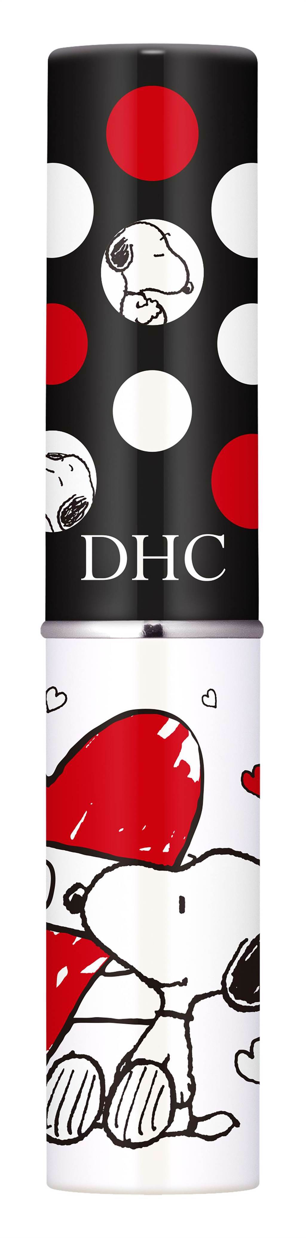 DHC純欖護脣膏史努比限定版Heart樂芙款1.5g，350元。（DHC提供）